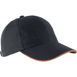 Kup Orlando 6 paneles sapka, Dark Grey/Orange (sapka)