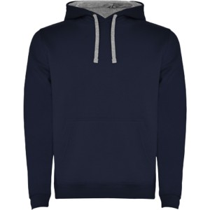 Roly Urban frfi kapucnis pulver, Navy Blue, Marl Grey (pulver)