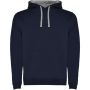 Roly Urban frfi kapucnis pulver, Navy Blue, Marl Grey